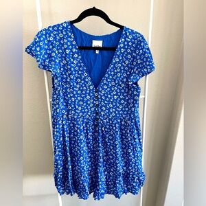 Mini dress in beautiful blue